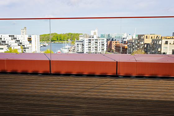 WoodHub, tag terrasse i Bambus