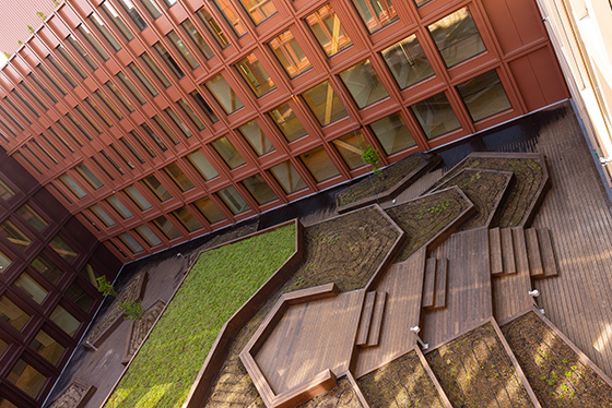WoodHub, tag terrasse i Bambus